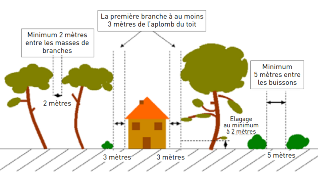 Schéma débroussaillage